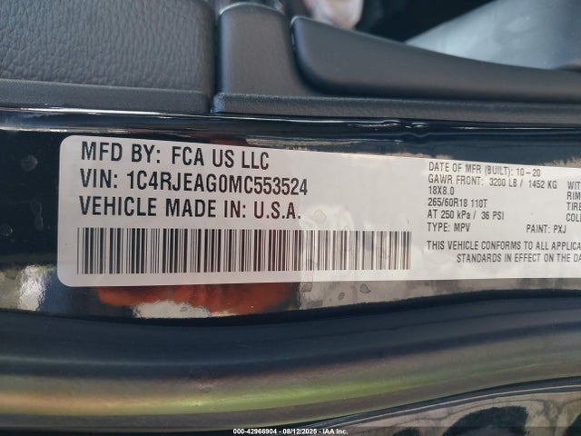 1C4RJEAG0MC553524 Jeep 2021