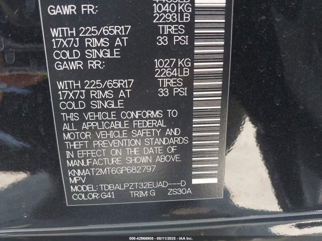 Nissan 2016 2016 KNMAT2MT6GP682797 Image 9