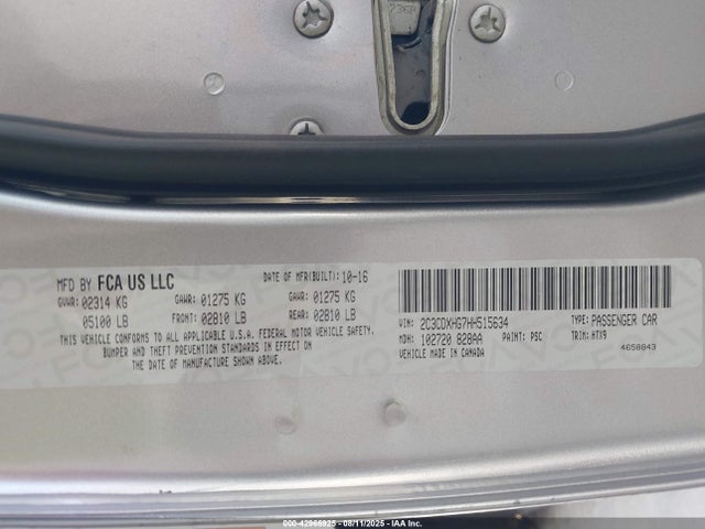 2C3CDXHG7HH515634 Dodge 2017