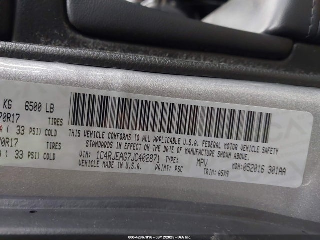 1C4RJEAG7JC402871 Jeep 2018