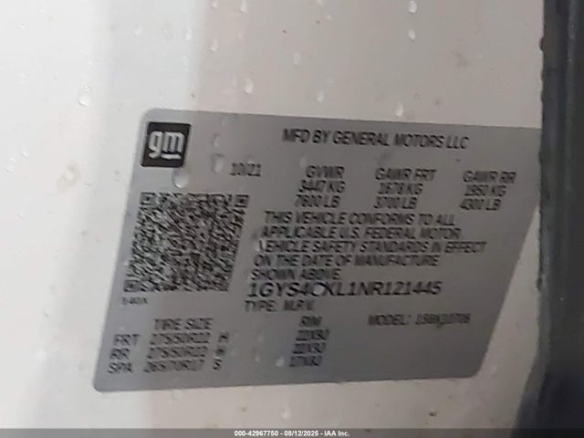 2022 CADILLAC ESCALADE 1GYS4CKL1NR121445 Photo 8