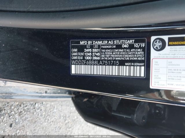 2020 MERCEDES-BENZ AMG E 53 WDDZF6BB8LA751715 Photo 8