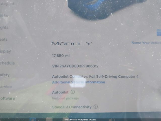 2023 TESLA MODEL Y 7SAYGDED3PF966312 Photo 6