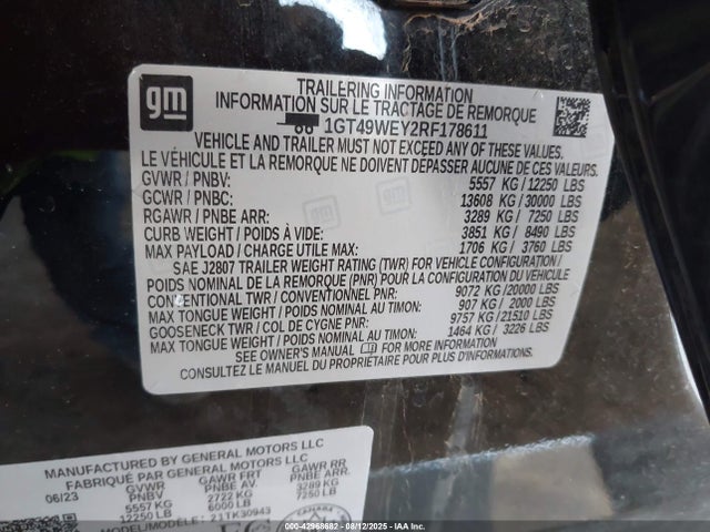 GMC l5p 2024 1GT49WEY2RF178611 Image 8