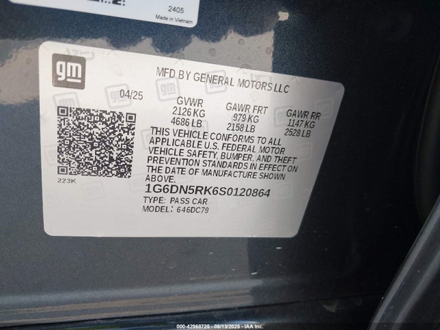 2025 CADILLAC CT5 1G6DN5RK6S0120864 Photo 8