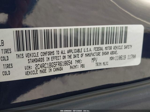 2015 CHRYSLER TOWN & COUNTRY 2C4RC1BG5FR618654 Photo 8