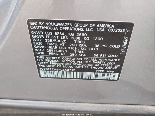 Volkswagen 2.0 tsi 2023 1V2BP2CA9PC543715 Image 9