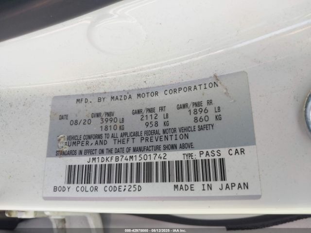 2021 MAZDA CX-3 JM1DKFB74M1501742 Photo 8