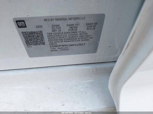 2022 CADILLAC CT5 1G6DP5RK1N0113917 Photo 8