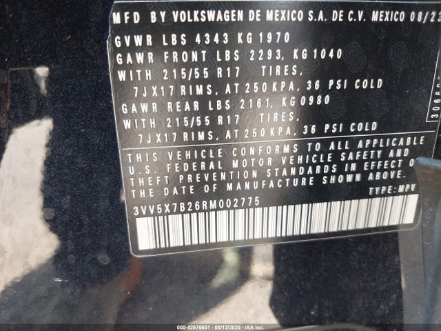 Volkswagen tsi 2024 3VV5X7B26RM002775 Image 9