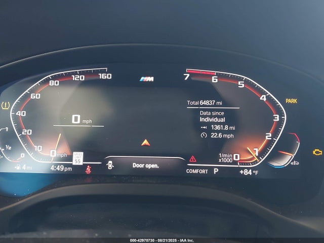 5UX53DP04N9K19345 BMW 2022