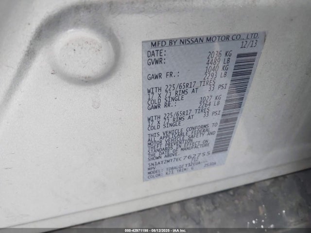 Nissan 2014 2014 5N1AT2MT7EC762755 Image 9