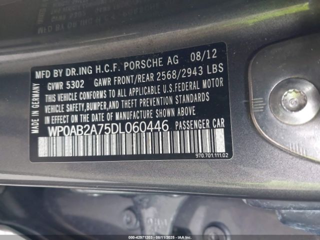 2013 PORSCHE PANAMERA WP0AB2A75DL060446 Photo 8