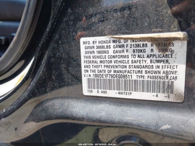 Aukcja sprzedaży 2013 Acura Ilx 2.0l, vin: 19VDE1F79DE009511, numer aukcji: 42971238