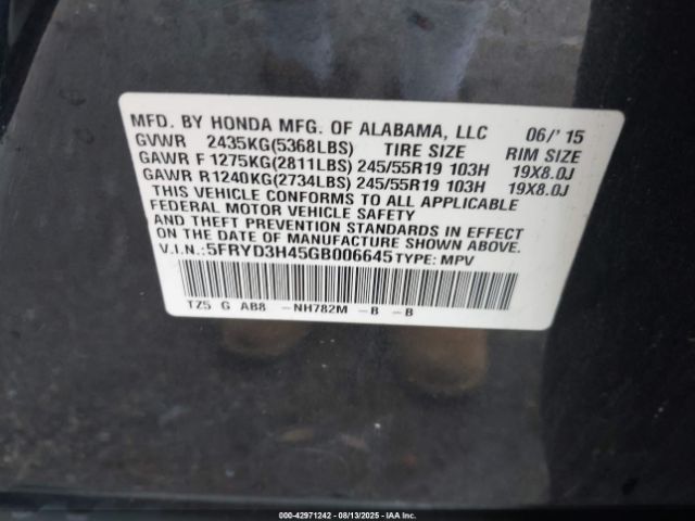 2016 ACURA MDX 5FRYD3H45GB006645 Photo 8