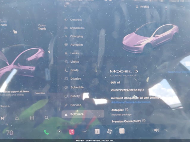 2025 TESLA MODEL 3 5YJ3E1EA5SF007357 Photo 6