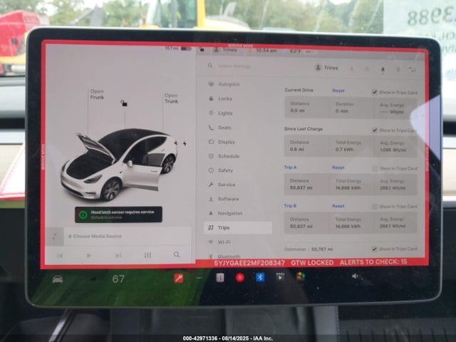 Tesla Model Y 2021 5YJYGAEE2MF208347 Image 7