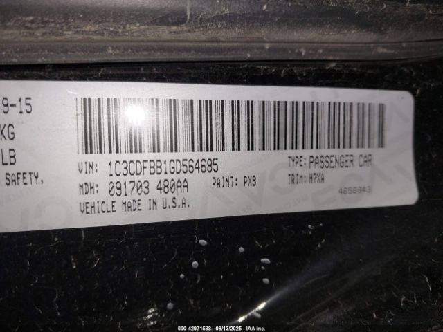 2016 DODGE DART 1C3CDFBB1GD564685 Photo 8