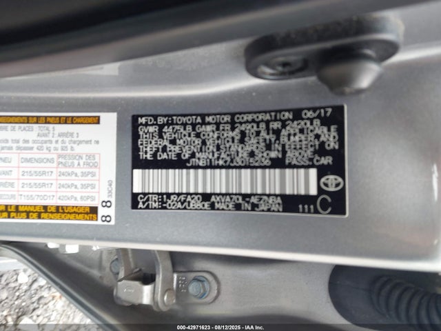 JTNB11HK7J3015236 Toyota a25a-fks