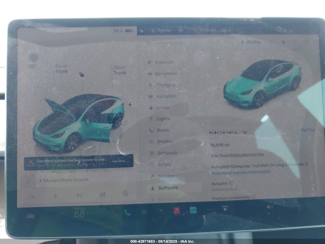 2022 TESLA MODEL Y 7SAYGDEE9NA001764 Photo 6