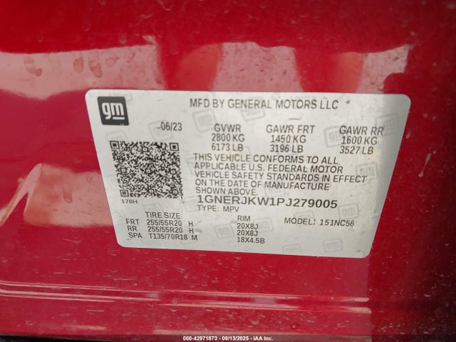 1GNERJKW1PJ279005 Chevrolet lfy