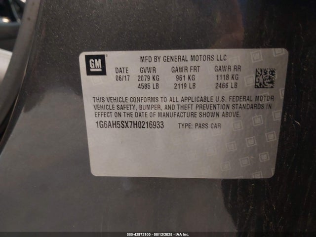 2017 CADILLAC ATS 1G6AH5SX7H0216933 Photo 8