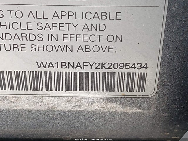 2019 AUDI Q5 WA1BNAFY2K2095434 Photo 8