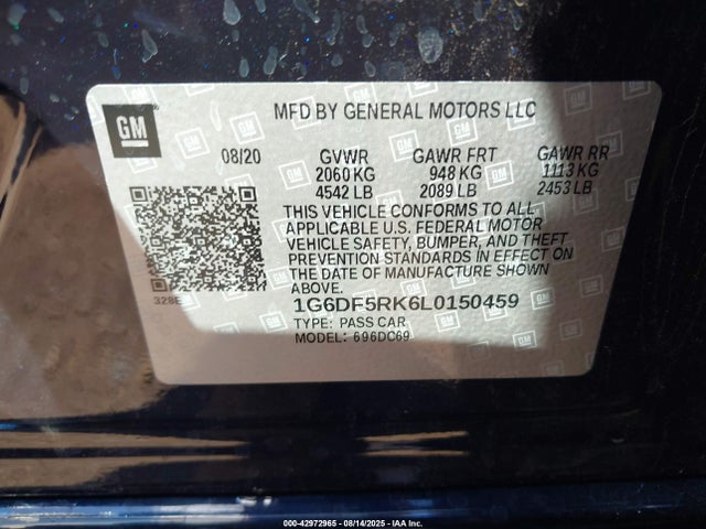 2020 CADILLAC CT4 1G6DF5RK6L0150459 Photo 8