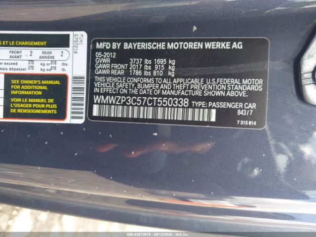 2012 MINI COOPER S WMWZP3C57CT550338 Photo 8