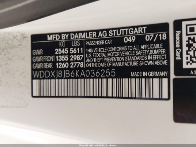 2019 MERCEDES-BENZ AMG S 63 WDDXJ8JB6KA036255 Photo 8