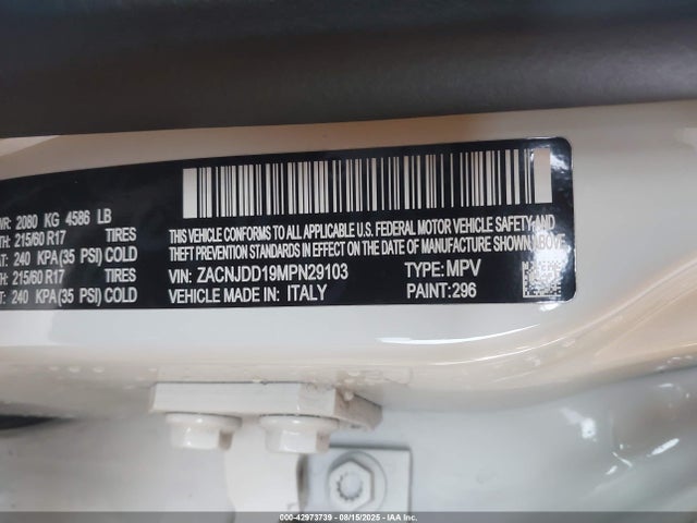 ZACNJDD19MPN29103 Jeep Renegade