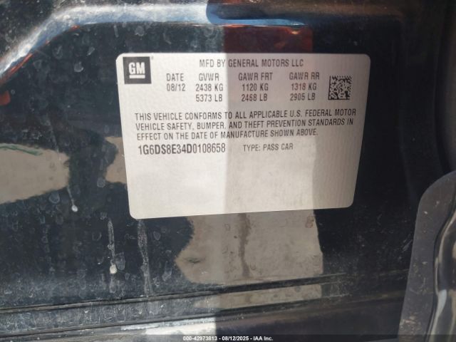 2013 CADILLAC CTS 1G6DS8E34D0108658 Photo 8