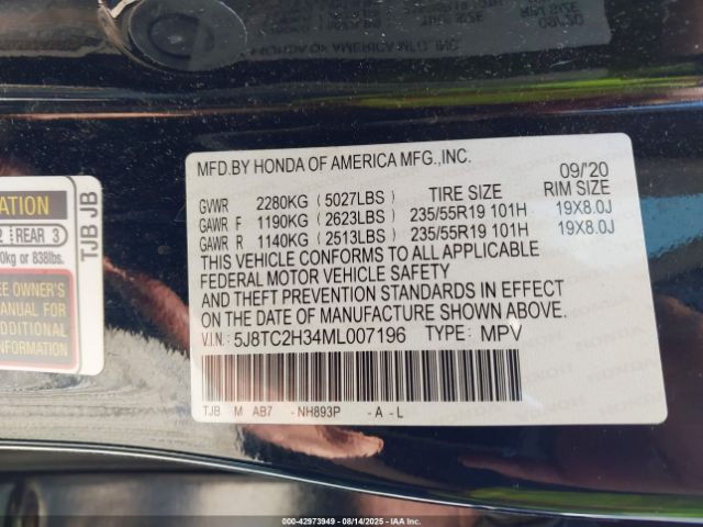 2021 ACURA RDX 5J8TC2H34ML007196 Photo 8