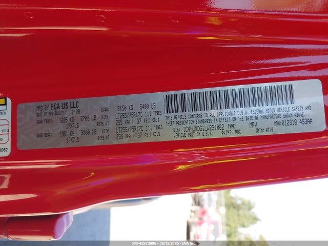 1C4HJXDG1LW251062 Jeep 2020