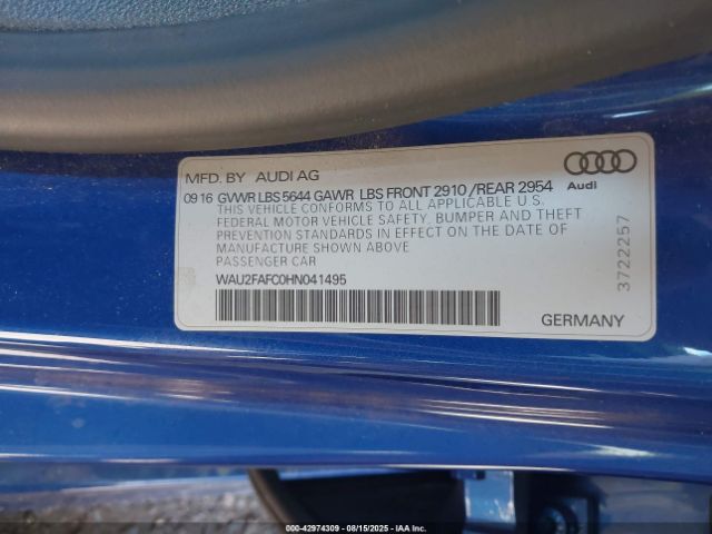 2017 AUDI S7 WAU2FAFC0HN041495 Photo 8