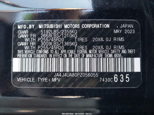 2023 MITSUBISHI OUTLANDER JA4J4UA80PZ056055 Photo 8