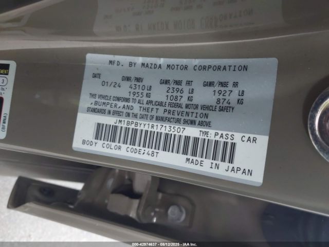 2024 MAZDA MAZDA3 HATCHBACK JM1BPBYY1R1713507 Photo 8