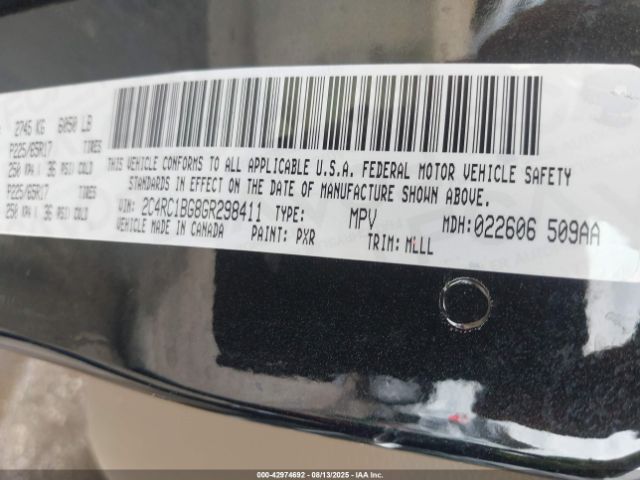 2016 CHRYSLER TOWN & COUNTRY 2C4RC1BG8GR298411 Photo 8