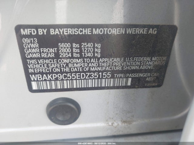 BMW 550i 2014 WBAKP9C55EDZ35155 Image 9