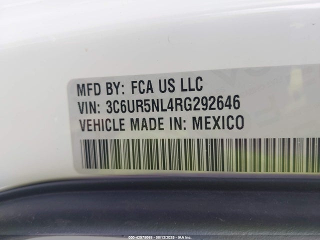 3C6UR5NL4RG292646 RAM 2024