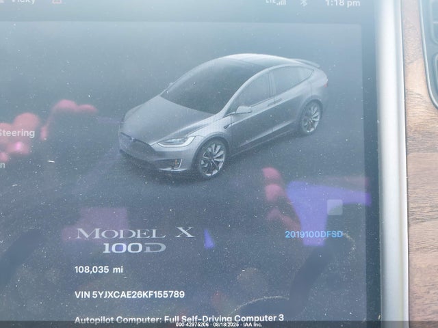 2019 TESLA MODEL X 5YJXCAE26KF155789 Photo 6