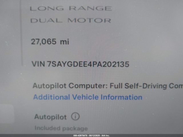 2023 TESLA MODEL Y 7SAYGDEE4PA202135 Photo 8