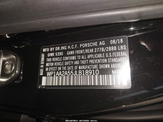 2018 PORSCHE MACAN WP1AA2A55JLB18910 Photo 8