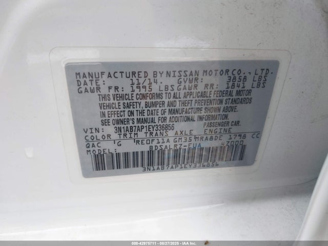 Nissan 2014 2014 3N1AB7AP1EY336856 Image 9