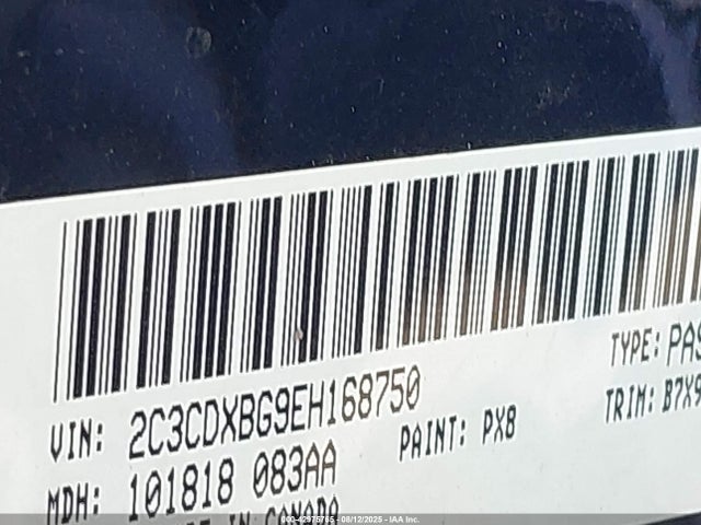 Продажа на аукционе авто 2014 Dodge Charger Se, vin: 2C3CDXBG9EH168750, номер лота: 42975765