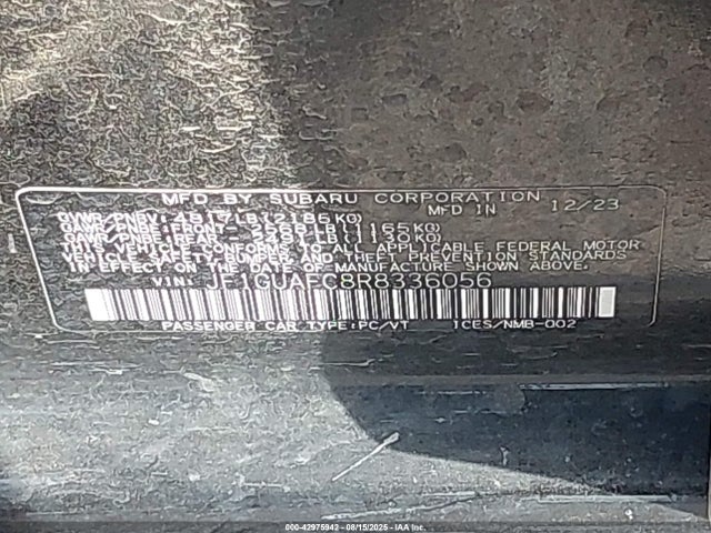 Subaru na 2024 JF1GUAFC8R8336056 Image 9