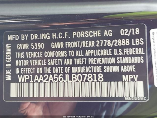 2018 PORSCHE MACAN WP1AA2A56JLB07818 Photo 8