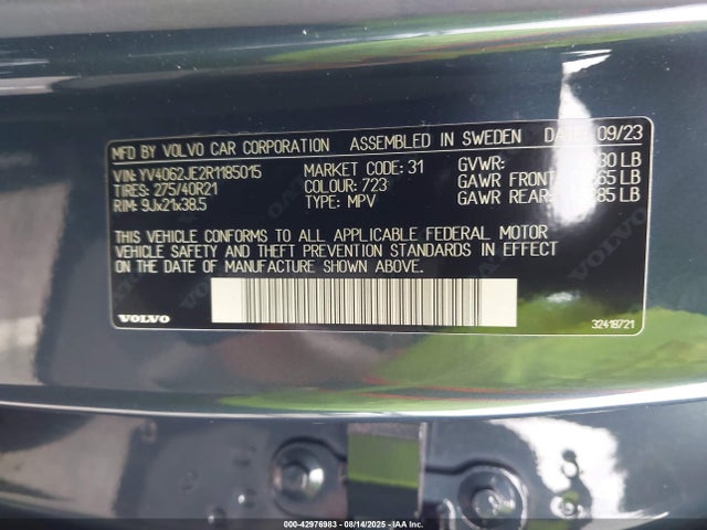 YV4062JE2R1185015 Volvo b4204te