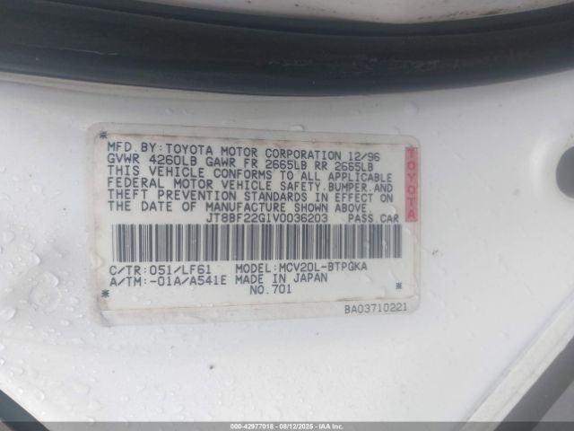 1997 LEXUS ES 300 JT8BF22G1V0036203 Photo 8