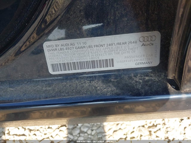 2011 AUDI A4 WAUFFAFL6BN031241 Photo 8